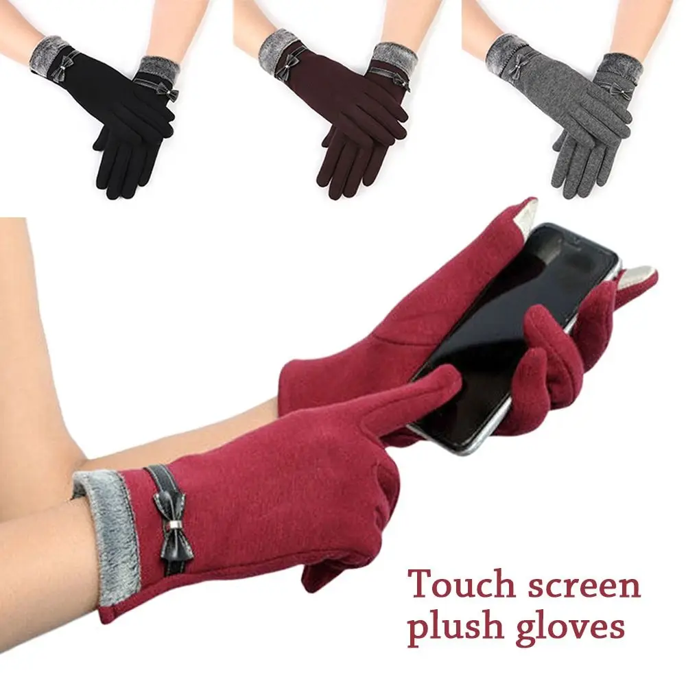 Women Windproof Thicken Graceful Driving Mittens Touch Screen Gloves Skiing Gloves Winter Warm
Women Windproof Thicken Graceful Driving Mittens Touch Screen Gloves Skiing Gloves Winter Warm