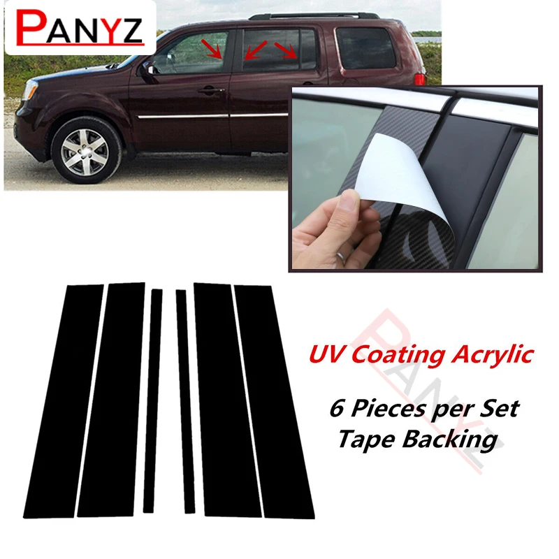 6 шт., наклейки на Автомобильные стойки для окон и дверей Honda Pilot Ridgeline 2009, 2010, 2011, 2012, 2013, 2014, 2015, аксессуары
6 шт., наклейки на Автомобильные стойки для окон и дверей Honda Pilot Ridgeline 2009, 2010, 2011, 2012, 2013, 2014, 2015, аксессуары