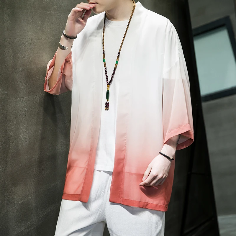 2022 New Spring and Summer Chinese Men's Chiffon Style breaker Male Improved Outfit Hanfu
2022 New Spring and Summer Chinese Men's Chiffon Style breaker Male Improved Outfit Hanfu
