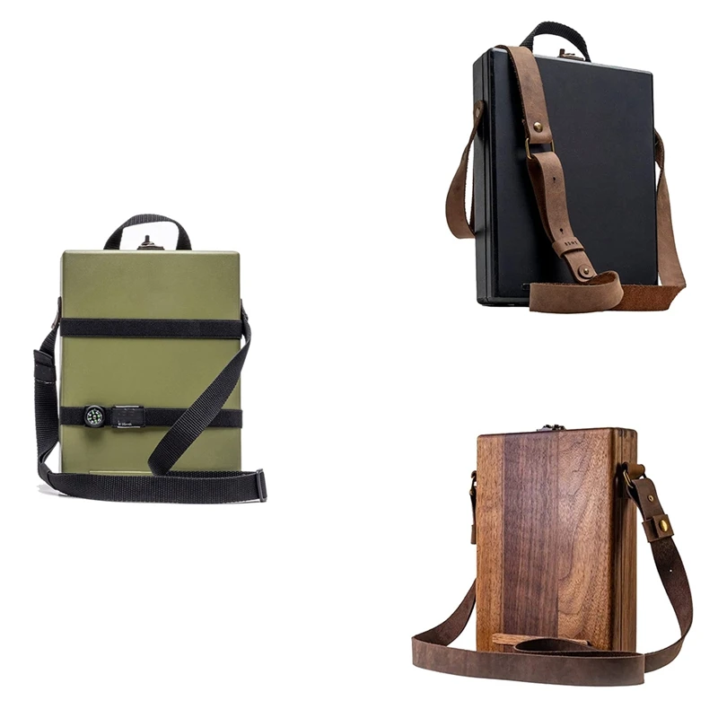 Writers Messenger Wood Box, Wooden Box With Hinged Lid Shoulder Bag, With Lid Latch Outdoor Sketching Storage Box
Writers Messenger Wood Box, Wooden Box With Hinged Lid Shoulder Bag, With Lid Latch Outdoor Sketching Storage Box