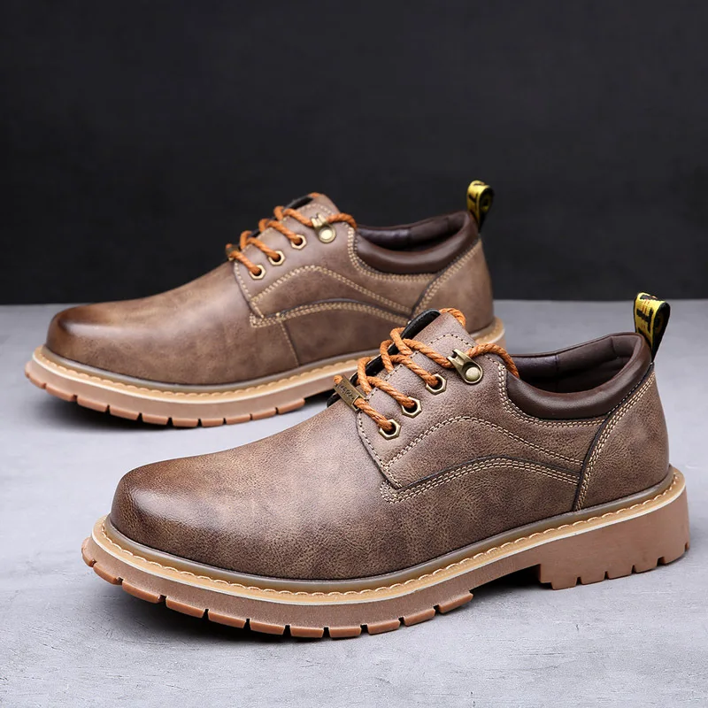 Designer Brand Brown Leather Shoes for Men Work Shoes Lace Up Casual Business Oxfords Office Formal Shoes for Male
Designer Brand Brown Leather Shoes for Men Work Shoes Lace Up Casual Business Oxfords Office Formal Shoes for Male