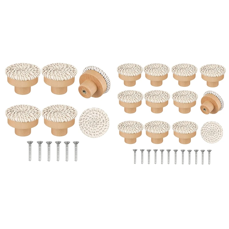 AT35 Boho Rattan Dresser Knobs Round Wooden Drawer Knobs Handmade Wicker Woven And Screws For Boho Furniture Knobs Beige
AT35 Boho Rattan Dresser Knobs Round Wooden Drawer Knobs Handmade Wicker Woven And Screws For Boho Furniture Knobs Beige