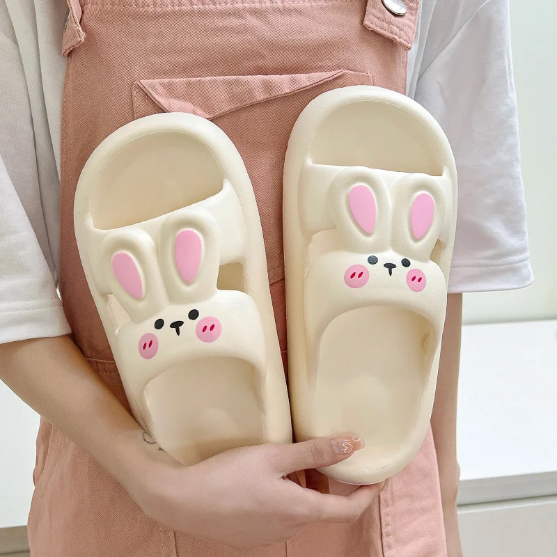 Cartoon Rabbit Women Slippers Bathroom Indoor Summer Outdoor Sandals Anti-slip Sole 2023 New Casual Beach Home Laides Shoes
Cartoon Rabbit Women Slippers Bathroom Indoor Summer Outdoor Sandals Anti-slip Sole 2023 New Casual Beach Home Laides Shoes