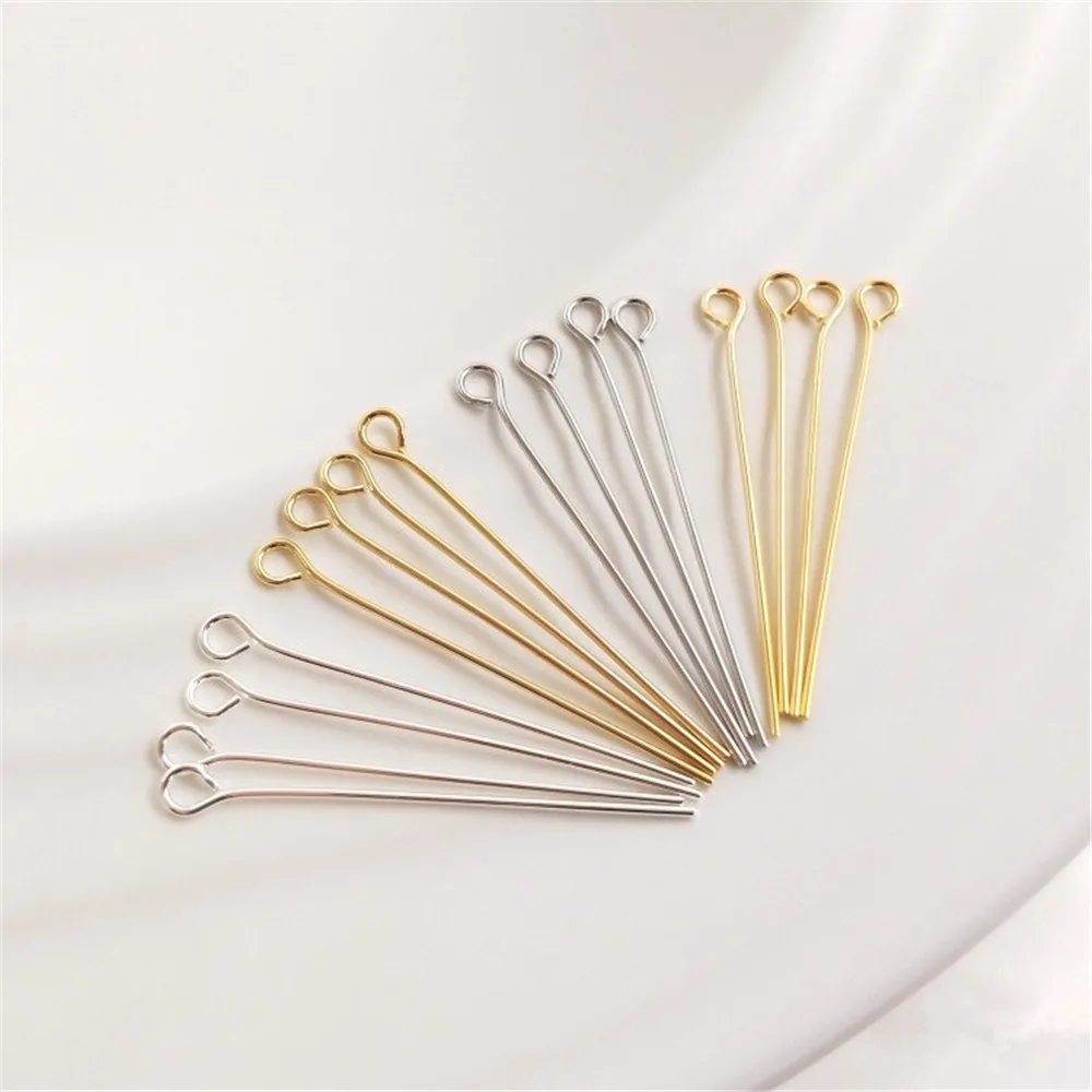 18K14K silver color bao bao gold accessories 9 word needle string bead needle round head T needle DIY earrings pendant material
18K14K silver color bao bao gold accessories 9 word needle string bead needle round head T needle DIY earrings pendant material