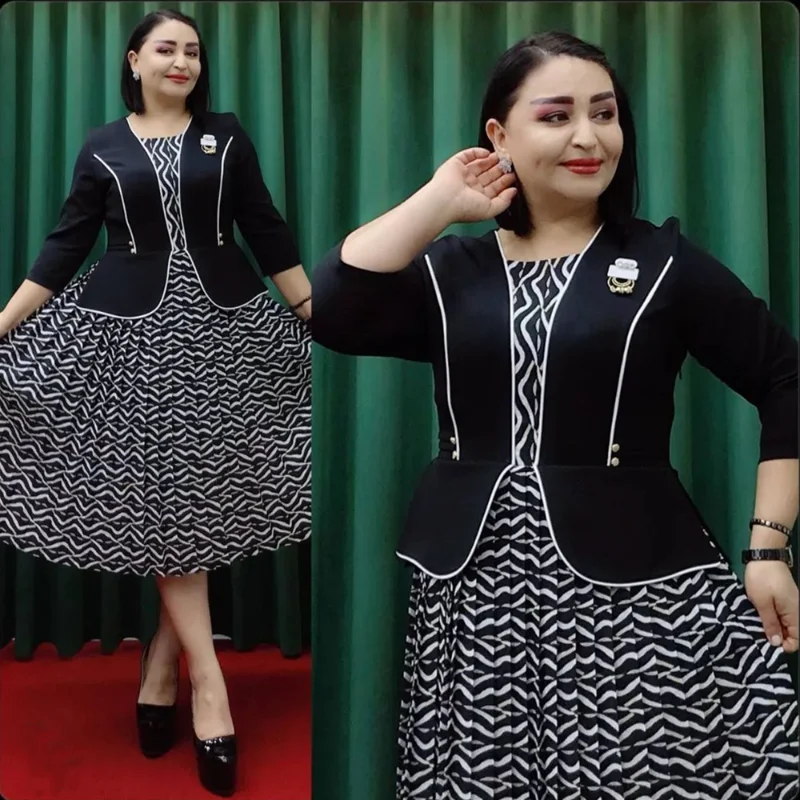 Elegant African Dresses for Women 2023 New Summer Print Wedding Party Dress Dashiki Ankara Office Lady Outfits Africa Clothing
Elegant African Dresses for Women 2023 New Summer Print Wedding Party Dress Dashiki Ankara Office Lady Outfits Africa Clothing