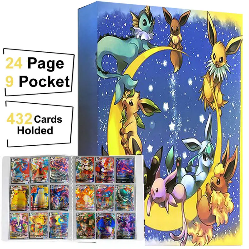 9 Pocket Album Pokemon 432 Card Collection Book Anime Playing Game Map Pokémon Binder Folder Holder List Pikachu Kids Toys Gift
9 Pocket Album Pokemon 432 Card Collection Book Anime Playing Game Map Pokémon Binder Folder Holder List Pikachu Kids Toys Gift
