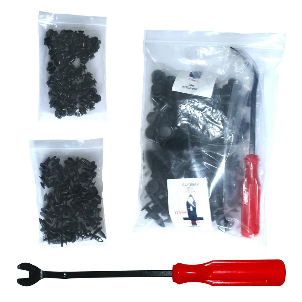 100Pcs Car Mixed Rivet Fasteners Auto Body Nylon Black Push Pin Clips Fasteners High Quality Automobiles Interior Accessories
100Pcs Car Mixed Rivet Fasteners Auto Body Nylon Black Push Pin Clips Fasteners High Quality Automobiles Interior Accessories