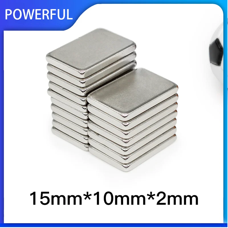 10~300PCS 15x10x2mm Rectangular Rare Earth Neodymium Magnet N35 Block Strong Powerful Magnets 15mm x 10mm x 2mm 15*10*2mm
10~300PCS 15x10x2mm Rectangular Rare Earth Neodymium Magnet N35 Block Strong Powerful Magnets 15mm x 10mm x 2mm 15*10*2mm