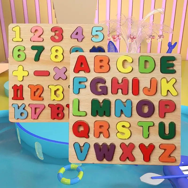 

Interactive Children's Puzzles: Engaging Digital and Letter Blocks for Baby's Early Education