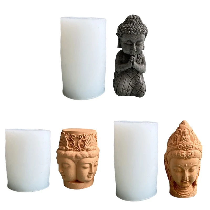 

3D форма для свечей, формы Avalokitesvara для ароматерапии, изготовления мыла в виде свечи, эпоксидная форма, литье из смолы, художественные изделия