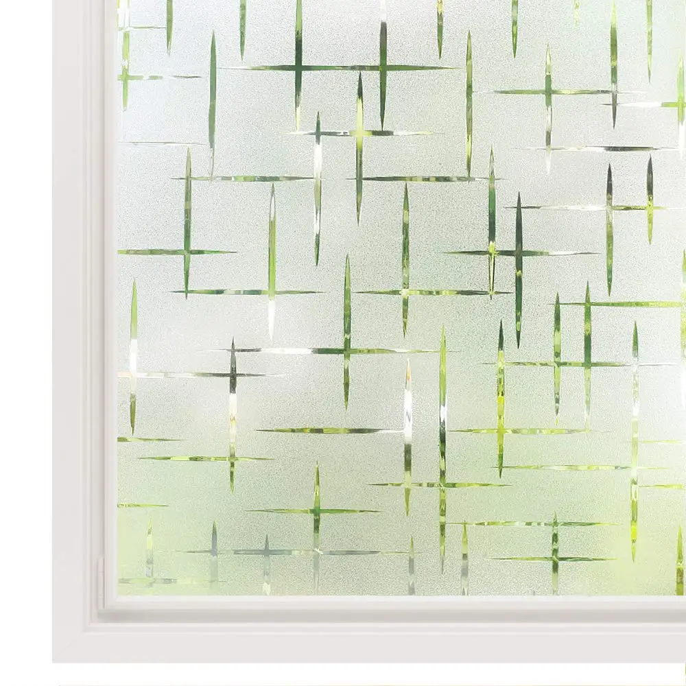 Multiple Sizes Cross Pattern Matte Window Film Privacy Glass Vinyl Non Adhesive Film Frosted Decorative Window Sticker for Home
Multiple Sizes Cross Pattern Matte Window Film Privacy Glass Vinyl Non Adhesive Film Frosted Decorative Window Sticker for Home