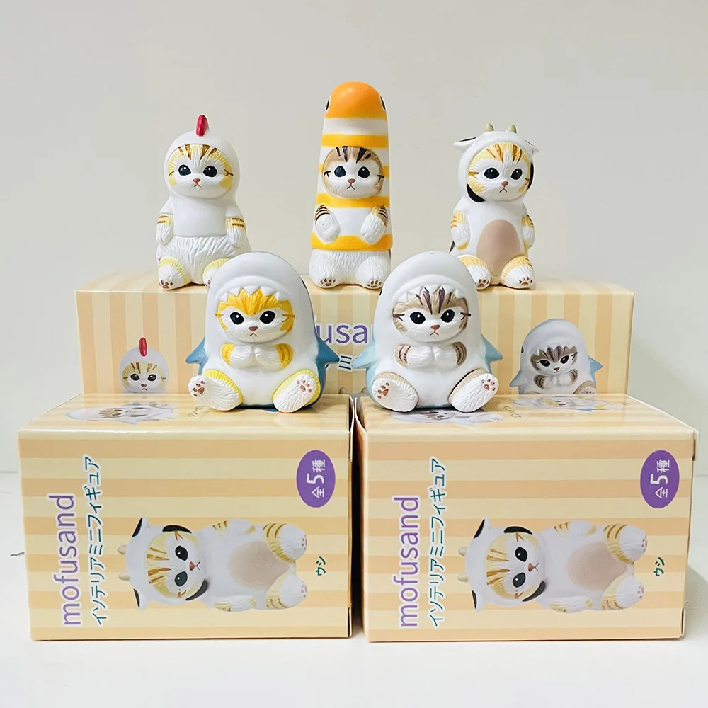 Коробка Mofusand Eikoh яйцо кошачий шарк дисплей акула кошка коллекционная модель