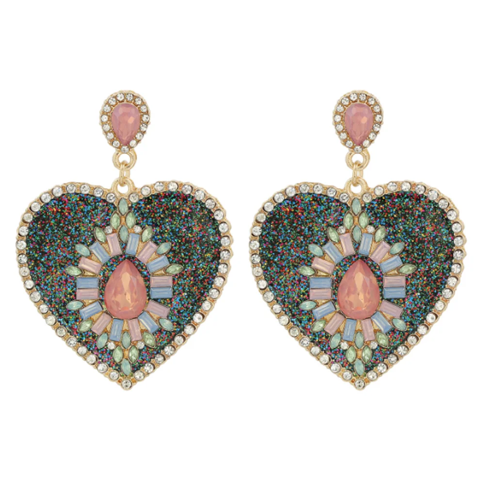 Vintage Element Inlaid Rhinestone Heart Earrings For Women Girl Fashion Resin Golden Alloy Charm Earrings Jewelry Accessories
Vintage Element Inlaid Rhinestone Heart Earrings For Women Girl Fashion Resin Golden Alloy Charm Earrings Jewelry Accessories