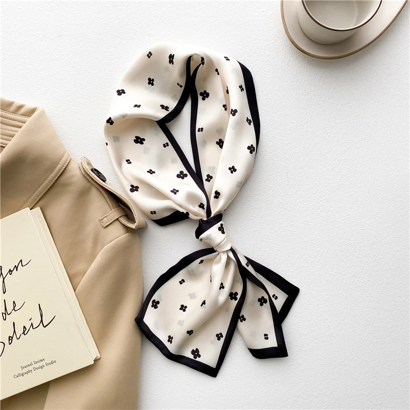 Elegant Floral Silk Skinny Scarf Women Design Hair Bands Ribbon Neckerchief Scarfs Female Headband Bandana Shawl Wrist Wrap 2022
Elegant Floral Silk Skinny Scarf Women Design Hair Bands Ribbon Neckerchief Scarfs Female Headband Bandana Shawl Wrist Wrap 2022