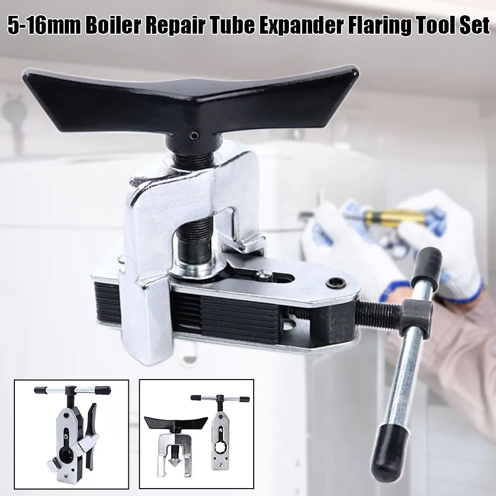 5-16mm Manual DIY Shipbuilding Refrigerator Flaring Tool Set Boiler Heat Exchanger Tube Expander Repair For Eccentric Cone Type
5-16mm Manual DIY Shipbuilding Refrigerator Flaring Tool Set Boiler Heat Exchanger Tube Expander Repair For Eccentric Cone Type