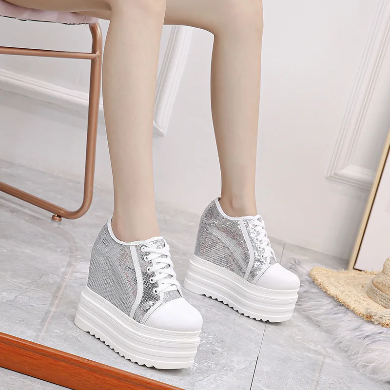 12Cm Thick Bottom Wedge Heels Women Boots Increase Platform Women Boots Fashion Short Boots 2023 New Casual Lace-Up Ankle Boots
12Cm Thick Bottom Wedge Heels Women Boots Increase Platform Women Boots Fashion Short Boots 2023 New Casual Lace-Up Ankle Boots