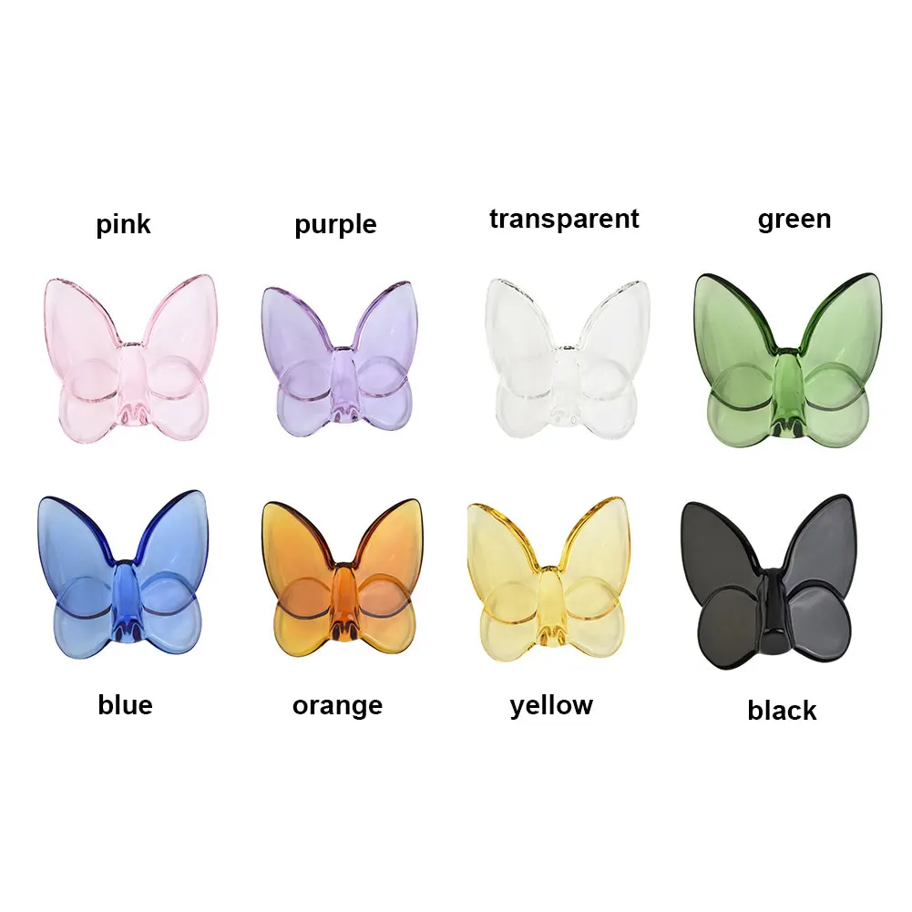 Glass Crystal Decorations Lucky Butterfly Craft Colorful Crystal Ornaments Holiday Wedding Party Decorations
Glass Crystal Decorations Lucky Butterfly Craft Colorful Crystal Ornaments Holiday Wedding Party Decorations