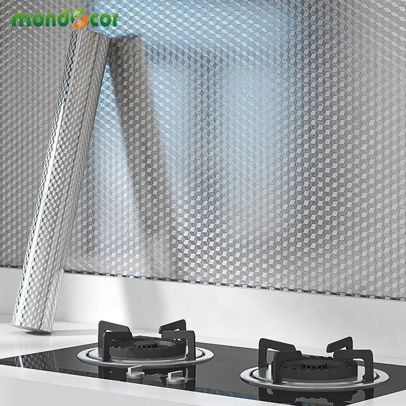 Oil Proof Kitchen Backsplash Wallpaper Furniture Renovation Waterproof Metal Refrigerator Stickers Self-Adhesive Contact Paper
Oil Proof Kitchen Backsplash Wallpaper Furniture Renovation Waterproof Metal Refrigerator Stickers Self-Adhesive Contact Paper