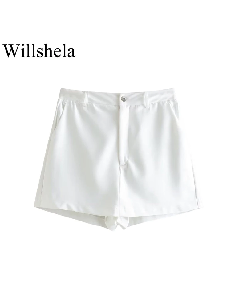 Willshela Women Fashion Solid Zipper Skirts Shorts Vintage Side Pockets High Waist Female Chic Lady Short
Willshela Women Fashion Solid Zipper Skirts Shorts Vintage Side Pockets High Waist Female Chic Lady Short