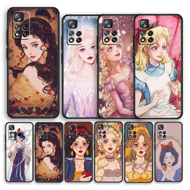 Cute Disney Princess For Xiaomi Redmi Note 11 11T 10 9 8 7 6 5 4 Pro 5G 4G Silicone Soft Shockproof Black Phone Case
Cute Disney Princess For Xiaomi Redmi Note 11 11T 10 9 8 7 6 5 4 Pro 5G 4G Silicone Soft Shockproof Black Phone Case