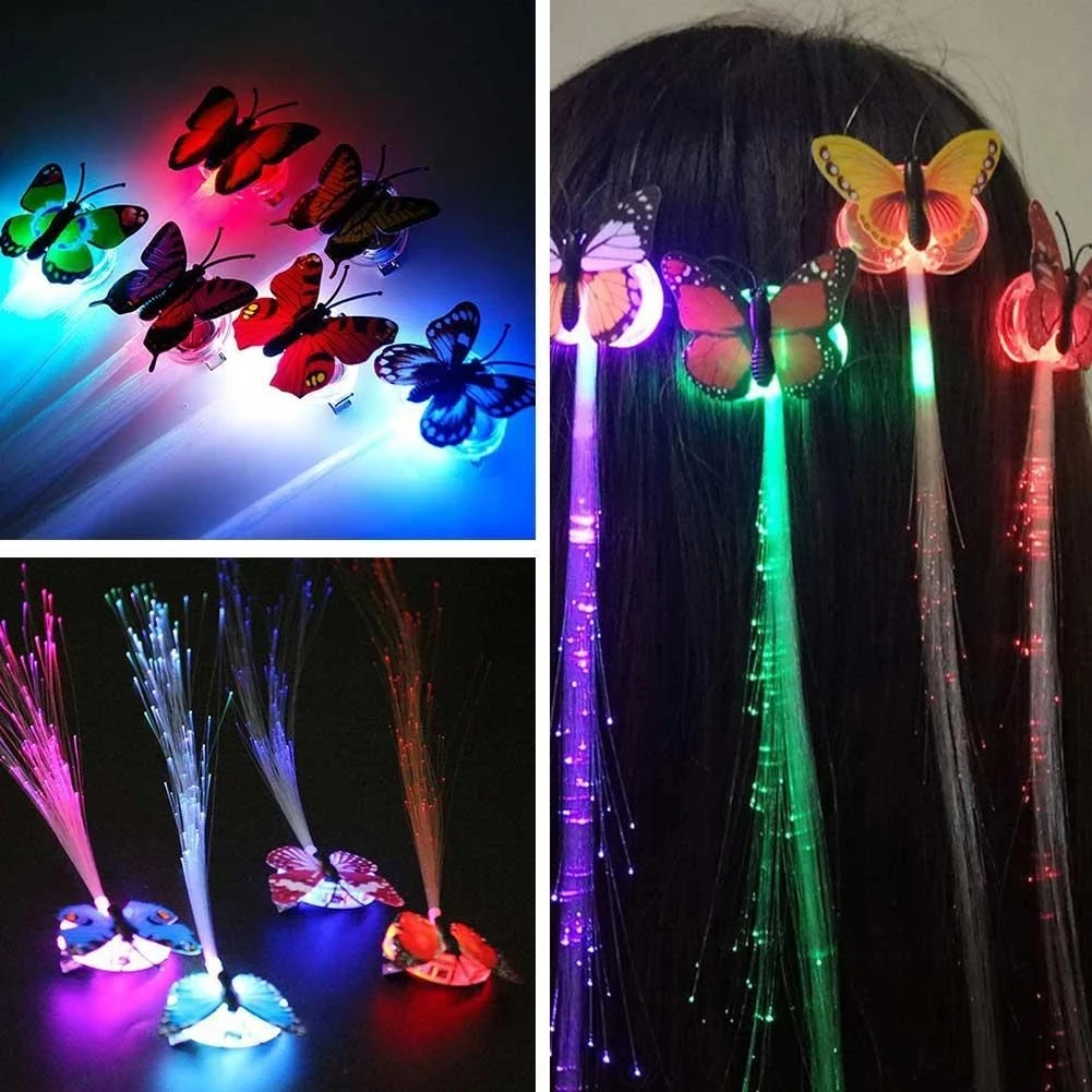 30pcs LED Flashing Hair Braid Glowing Luminescent Hairpin Novetly Butterfly Clip Hair Ornament Wedding Party Christmas Gifts
30pcs LED Flashing Hair Braid Glowing Luminescent Hairpin Novetly Butterfly Clip Hair Ornament Wedding Party Christmas Gifts