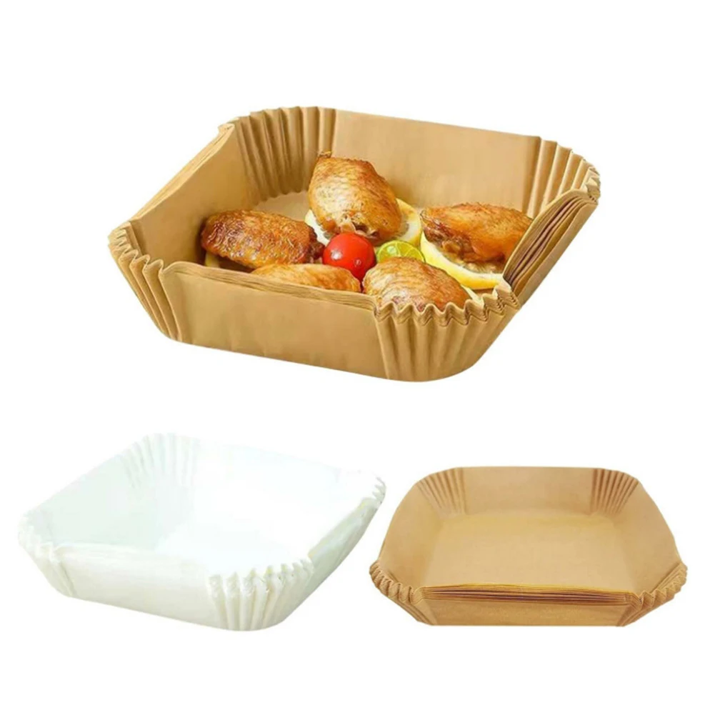 50pc Air Fryer Disposable Paper Liner Non-Stick Baking Parchment Paper Mat Square Baking Mat Barbecue Plate Paper
50pc Air Fryer Disposable Paper Liner Non-Stick Baking Parchment Paper Mat Square Baking Mat Barbecue Plate Paper