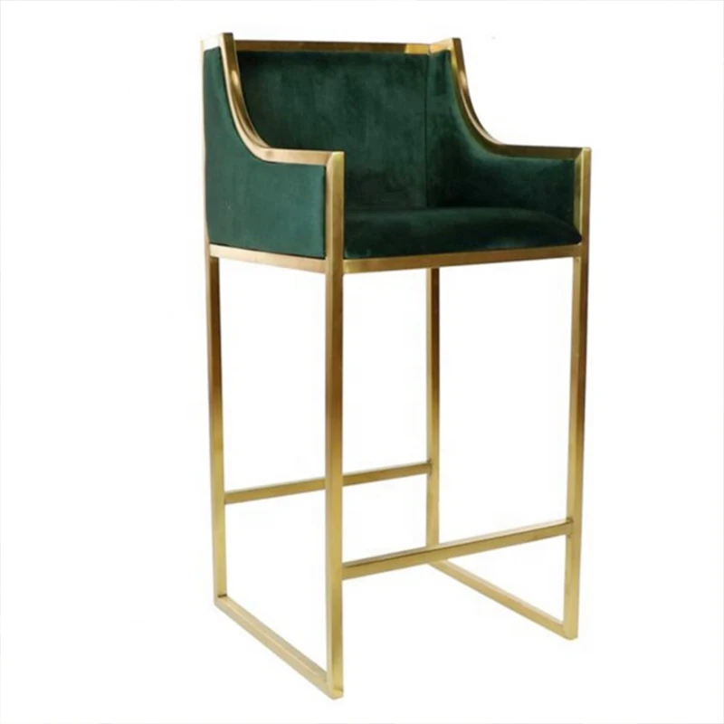 Hot Selling High-end lime green velvet fabric bar chair design furniture
Hot Selling High-end lime green velvet fabric bar chair design furniture