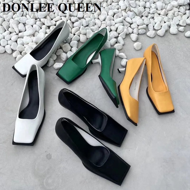 Female Pumps Women Shoes Fashion Square Toe High Heels Office Dress Shoes Stiletto Pumps Wedding Party Elegant Zapatillas Mujer
Female Pumps Women Shoes Fashion Square Toe High Heels Office Dress Shoes Stiletto Pumps Wedding Party Elegant Zapatillas Mujer
