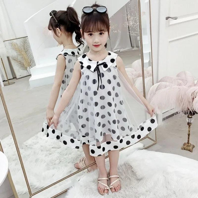 Новинка 2022, летнее платье для девочек, модное вечернее платье принцессы в горошек без рукавов, милое детское платье для маленьких девочек
Новинка 2022, летнее платье для девочек, модное вечернее платье принцессы в горошек без рукавов, милое детское платье для маленьких девочек