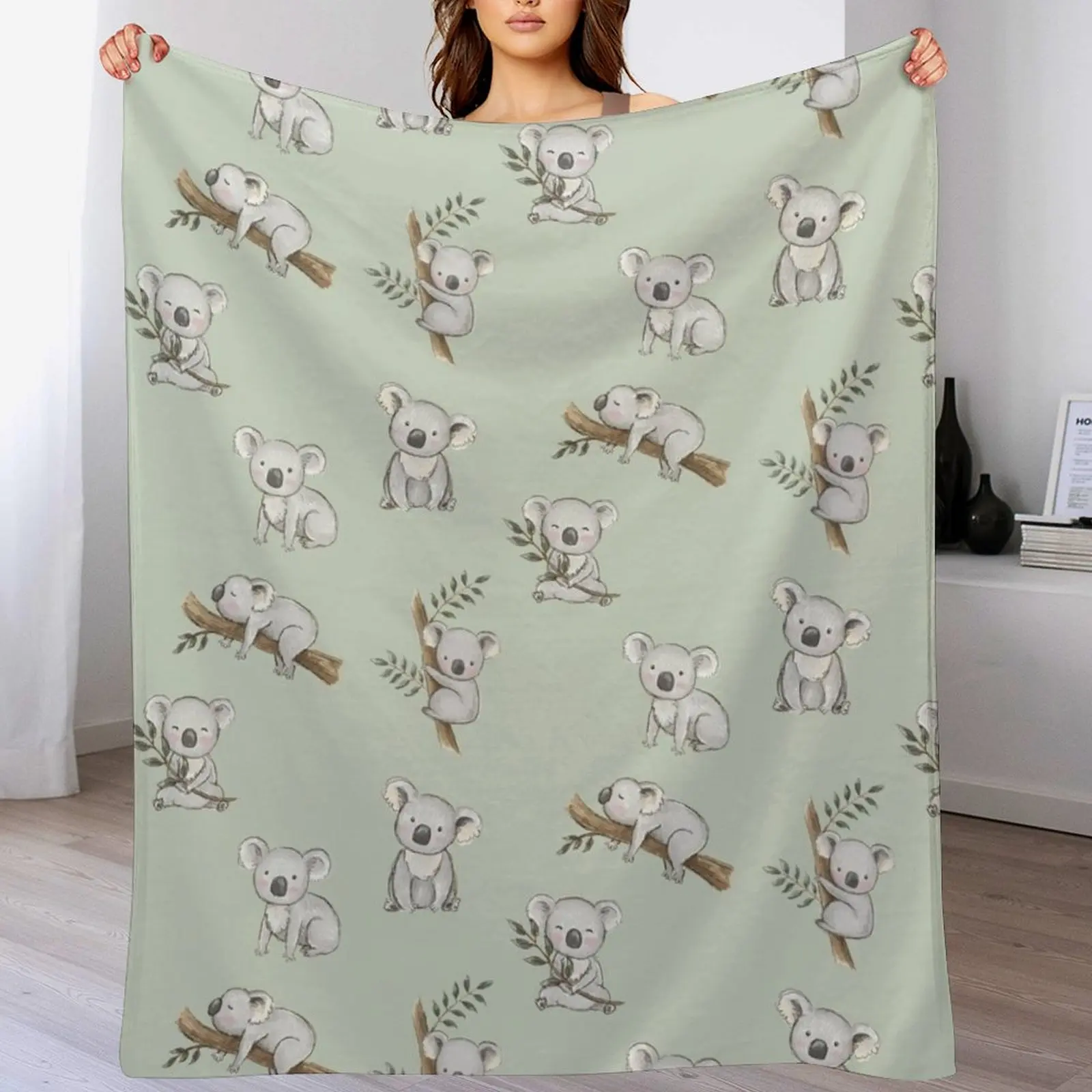 Aussie Animals: Cute Koala Pack Плед Летнее постельное белье Волосы для младенцев Одеяла