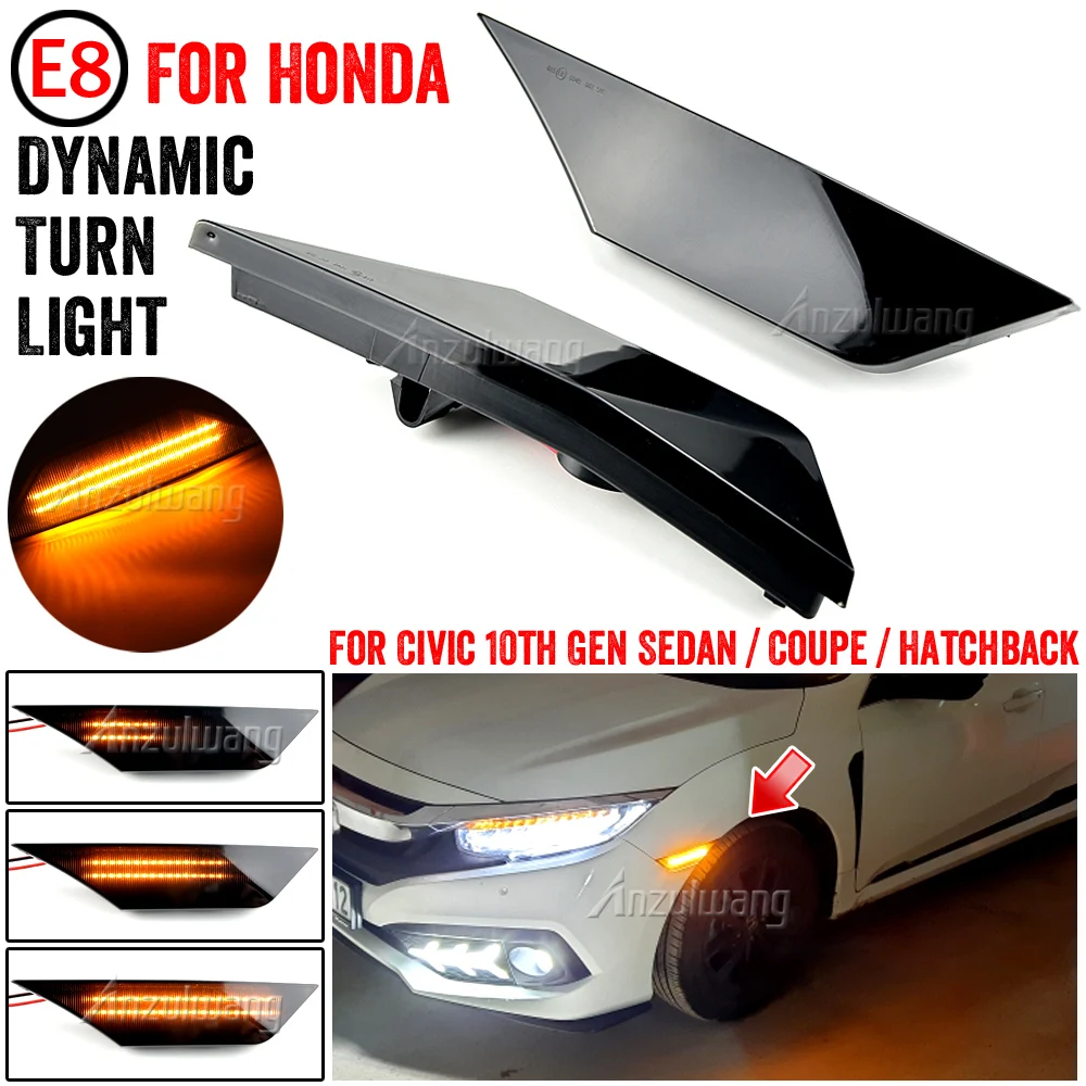 LED Side Marker Lights Dynamic Turn Signal Lamps For Honda Civic 10th Gen Sedan/Coupe/Hatchback 2016 2017 2018
LED Side Marker Lights Dynamic Turn Signal Lamps For Honda Civic 10th Gen Sedan/Coupe/Hatchback 2016 2017 2018