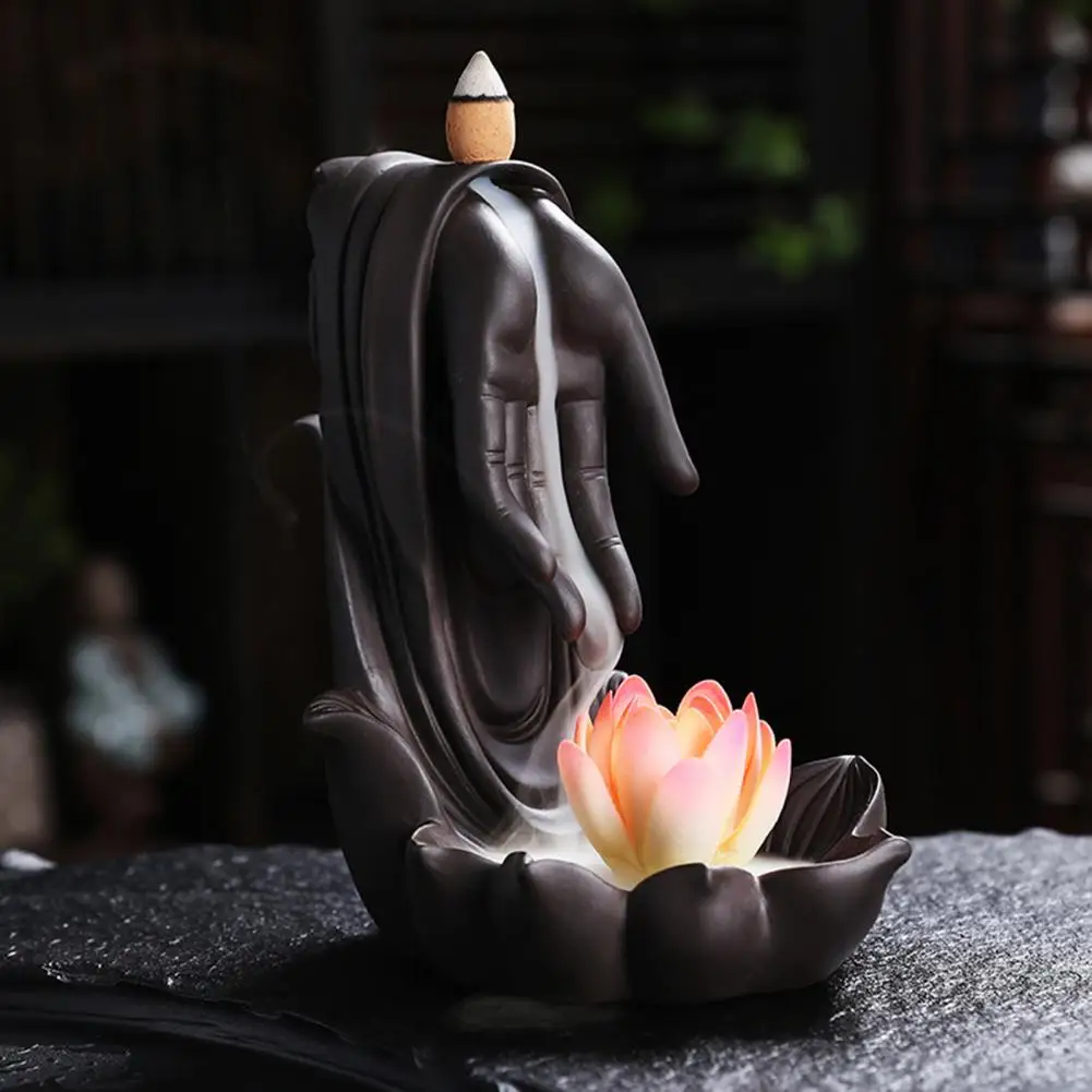 Buddha Hand Incense Burner Attractive Smooth Edges Nasturtium Lotus Censer Incense Burner Lotus Incense Burner
Buddha Hand Incense Burner Attractive Smooth Edges Nasturtium Lotus Censer Incense Burner Lotus Incense Burner