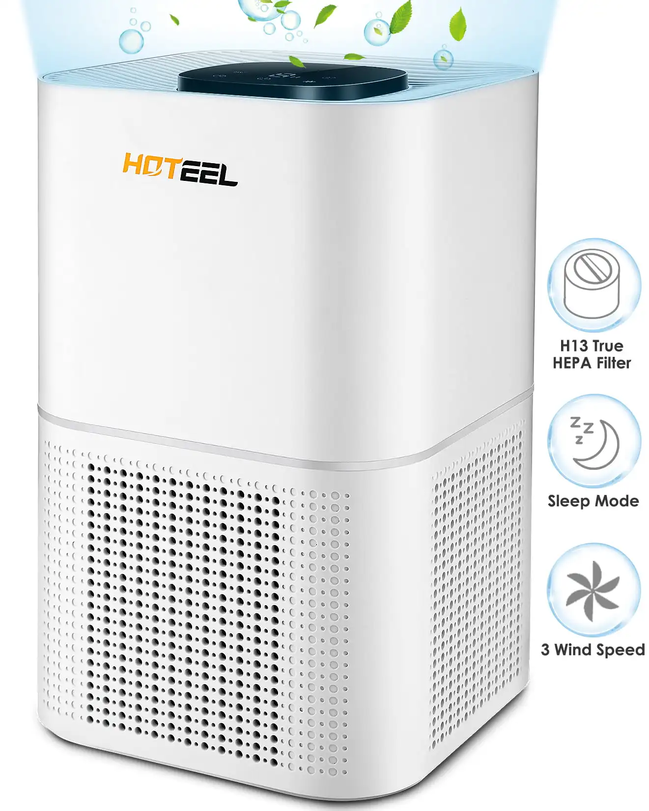 Home Air Purifier, H13 True HEPA Filter Air Cleaner for Large Room Up to 752 Sq.ft, 3-Stage Filtration Removes 99.97% Pets Dande
Home Air Purifier, H13 True HEPA Filter Air Cleaner for Large Room Up to 752 Sq.ft, 3-Stage Filtration Removes 99.97% Pets Dande