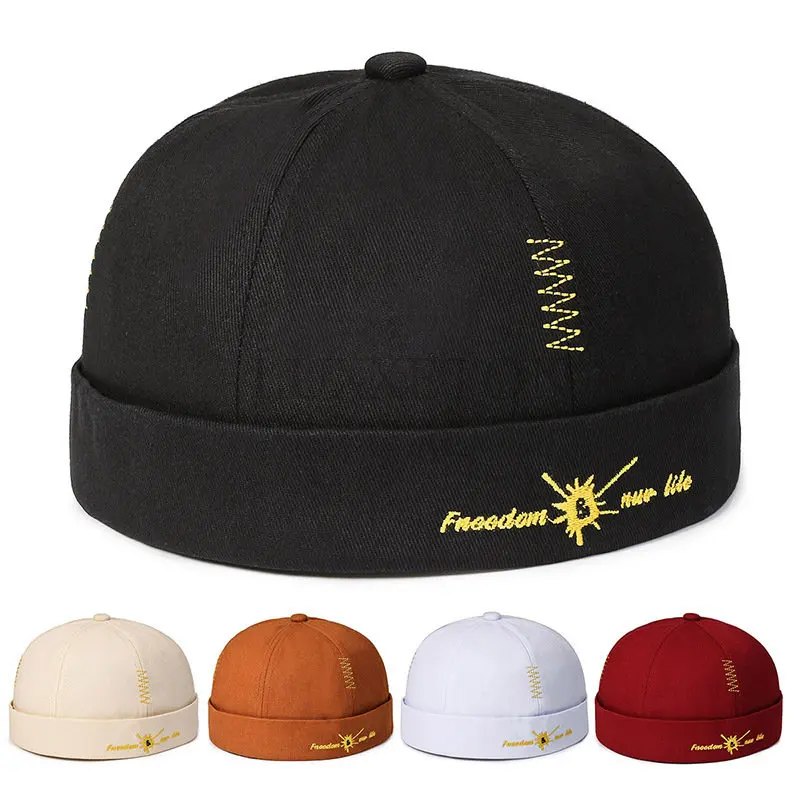 Men Cotton Brimless Skullies Cap Vintage Dome Hat Solid Street Portable Hats Summer Multipurpose Beanie Hat Hip Hop Hats Fashion
Men Cotton Brimless Skullies Cap Vintage Dome Hat Solid Street Portable Hats Summer Multipurpose Beanie Hat Hip Hop Hats Fashion