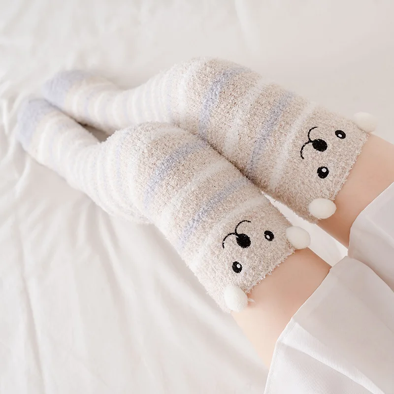 Soft Coral Fleece Knee Socks Winter Warm Girls Women Cute Cartoon Animal Stockings Striped Cozy Long Thigh High Socks Christmas
Soft Coral Fleece Knee Socks Winter Warm Girls Women Cute Cartoon Animal Stockings Striped Cozy Long Thigh High Socks Christmas