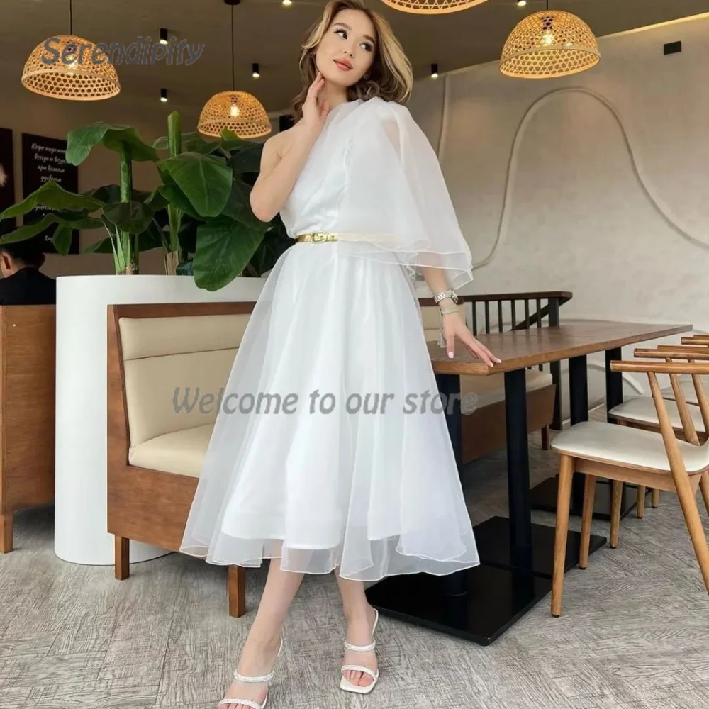 Serendipity Chiffon A-Line Elegant Saudi Arabia Evening Dress Formal Occasion Tea-Length Pleat Prom Gown For Lovely Women
Serendipity Chiffon A-Line Elegant Saudi Arabia Evening Dress Formal Occasion Tea-Length Pleat Prom Gown For Lovely Women