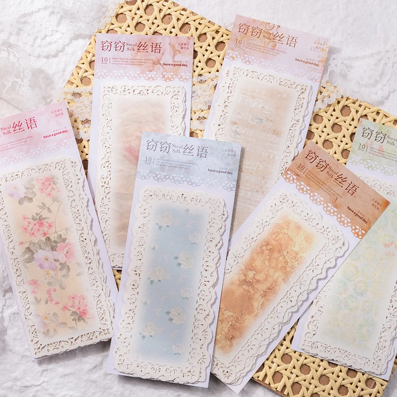 Mr. Paper 6 Style 10pcs/bag Small Fresh Flower Message Paper Simple Hollowed Out Rose Hand Account Decorative Card Paper
Mr. Paper 6 Style 10pcs/bag Small Fresh Flower Message Paper Simple Hollowed Out Rose Hand Account Decorative Card Paper