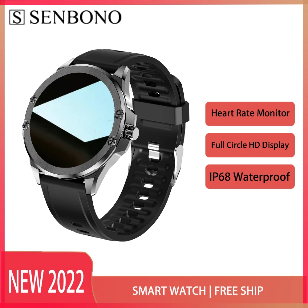 SENBONO 2022 HD 240*240 Outdoor Men's Smart Watch Heart Rate Monitor IP68 Waterproof Smartwatch Women's for Android IOS
SENBONO 2022 HD 240*240 Outdoor Men's Smart Watch Heart Rate Monitor IP68 Waterproof Smartwatch Women's for Android IOS