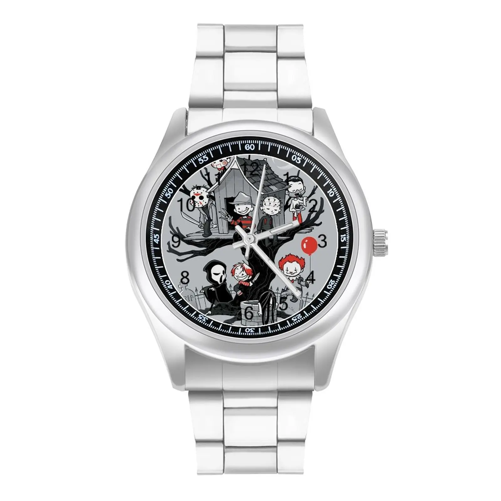 Horror House Quartz Watch Jason Voorhees Steel Design Wrist Watch Boy Office Colored Upwrist Wristwatch
Horror House Quartz Watch Jason Voorhees Steel Design Wrist Watch Boy Office Colored Upwrist Wristwatch
