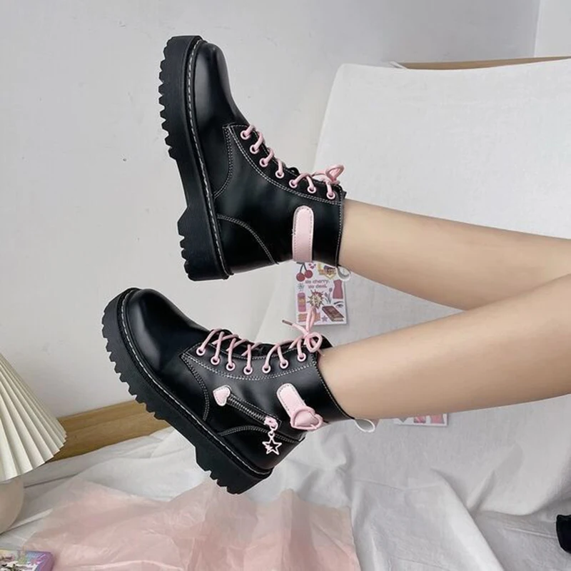 

Zejiaohao High Quality Spring Autumn Super Fashion Sexy Thick Bottom heeled Women's Boots PU Nightclubs Motocycle Boot bbss-A01