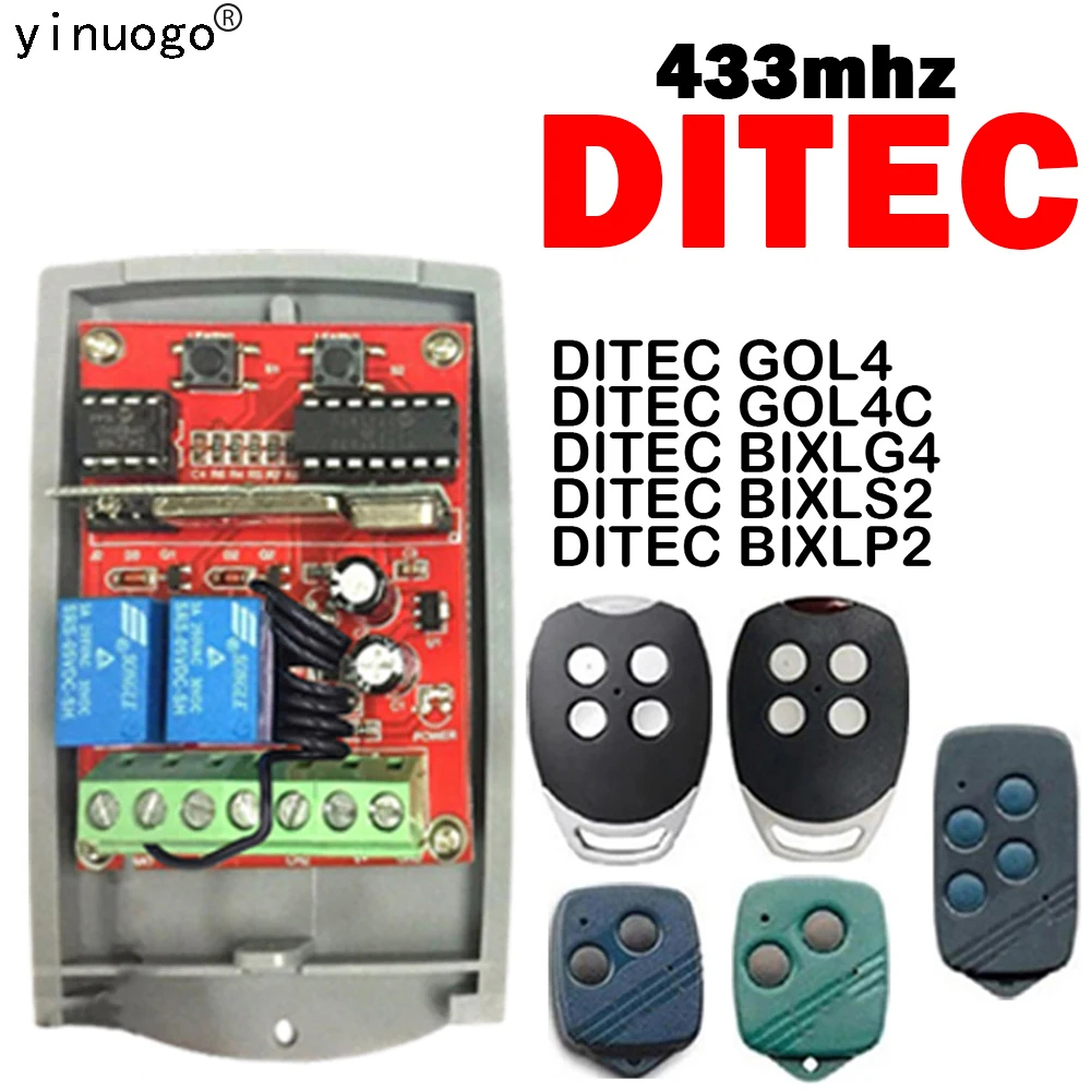 Приемник дистанционного управления для гаражных дверей DITEC GOL4 GOL4C BIXLG4 BIXLS2 BIXLP2, 433 МГц, универсальный 2-канальный Открыватель для гаражных две...
Приемник дистанционного управления для гаражных дверей DITEC GOL4 GOL4C BIXLG4 BIXLS2 BIXLP2, 433 МГц, универсальный 2-канальный Открыватель для гаражных две...