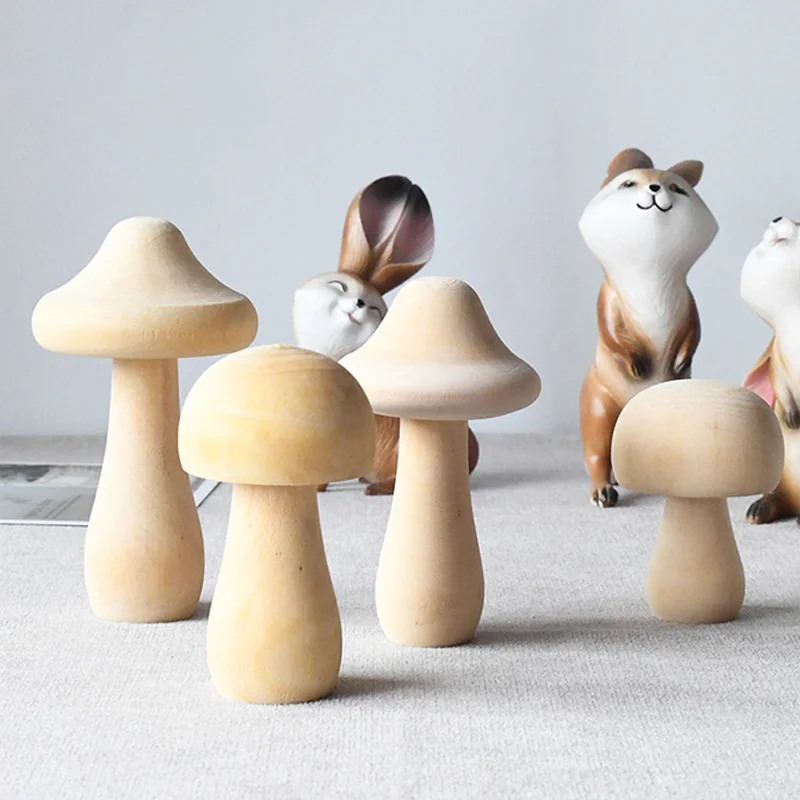 Wooden Mushroom Various Sizes Natural Unfinished Mushroom DIY Crafts Painting Peg Dolls Ornament Handmade Kids Toy Decor Supply
Wooden Mushroom Various Sizes Natural Unfinished Mushroom DIY Crafts Painting Peg Dolls Ornament Handmade Kids Toy Decor Supply