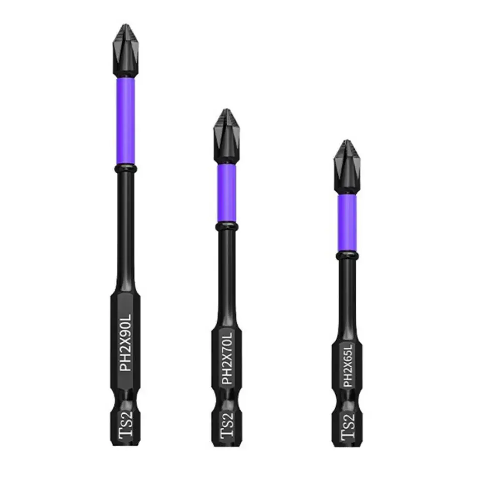 3Pc Cross Screwdriver Bit PH2 Non-slip Magnetic Batch Head Impact Drill Bit 65/70/90mm Electric Driver Power Tool Accessories
3Pc Cross Screwdriver Bit PH2 Non-slip Magnetic Batch Head Impact Drill Bit 65/70/90mm Electric Driver Power Tool Accessories