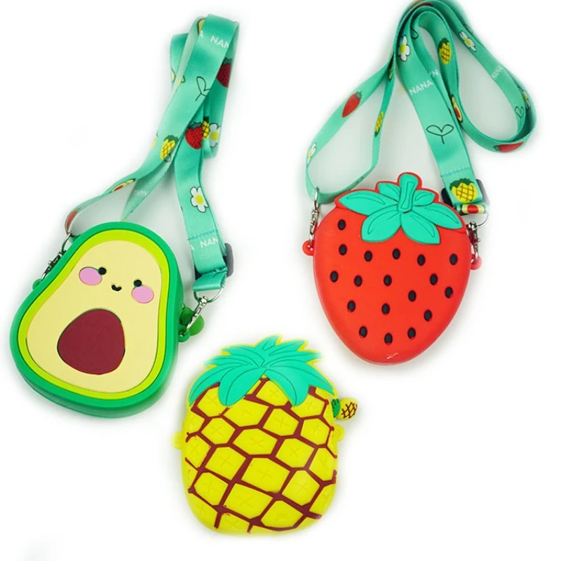 Children's Fruit Coin Purse New Pineapple Cute Strawberry Silicone Diagonal Bag Children's Wallet Mini Shoulder Bag
Children's Fruit Coin Purse New Pineapple Cute Strawberry Silicone Diagonal Bag Children's Wallet Mini Shoulder Bag