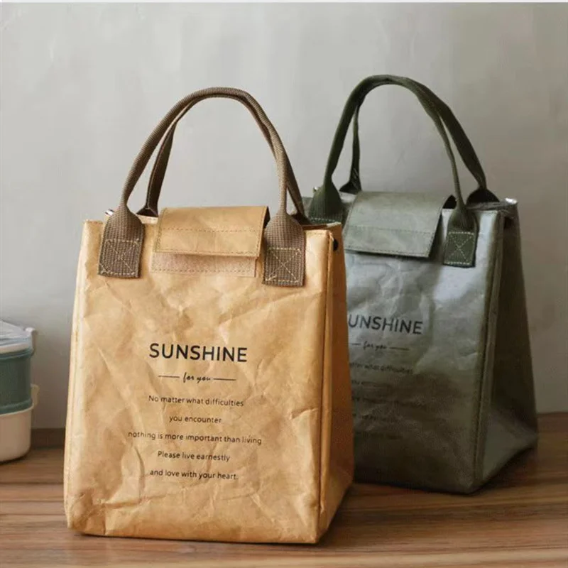 Paper Lunch Bag Waterproof Insulation Bag Lengthen and Thicken Aluminum Foil Japanese Handbag Office Worker Student
Paper Lunch Bag Waterproof Insulation Bag Lengthen and Thicken Aluminum Foil Japanese Handbag Office Worker Student