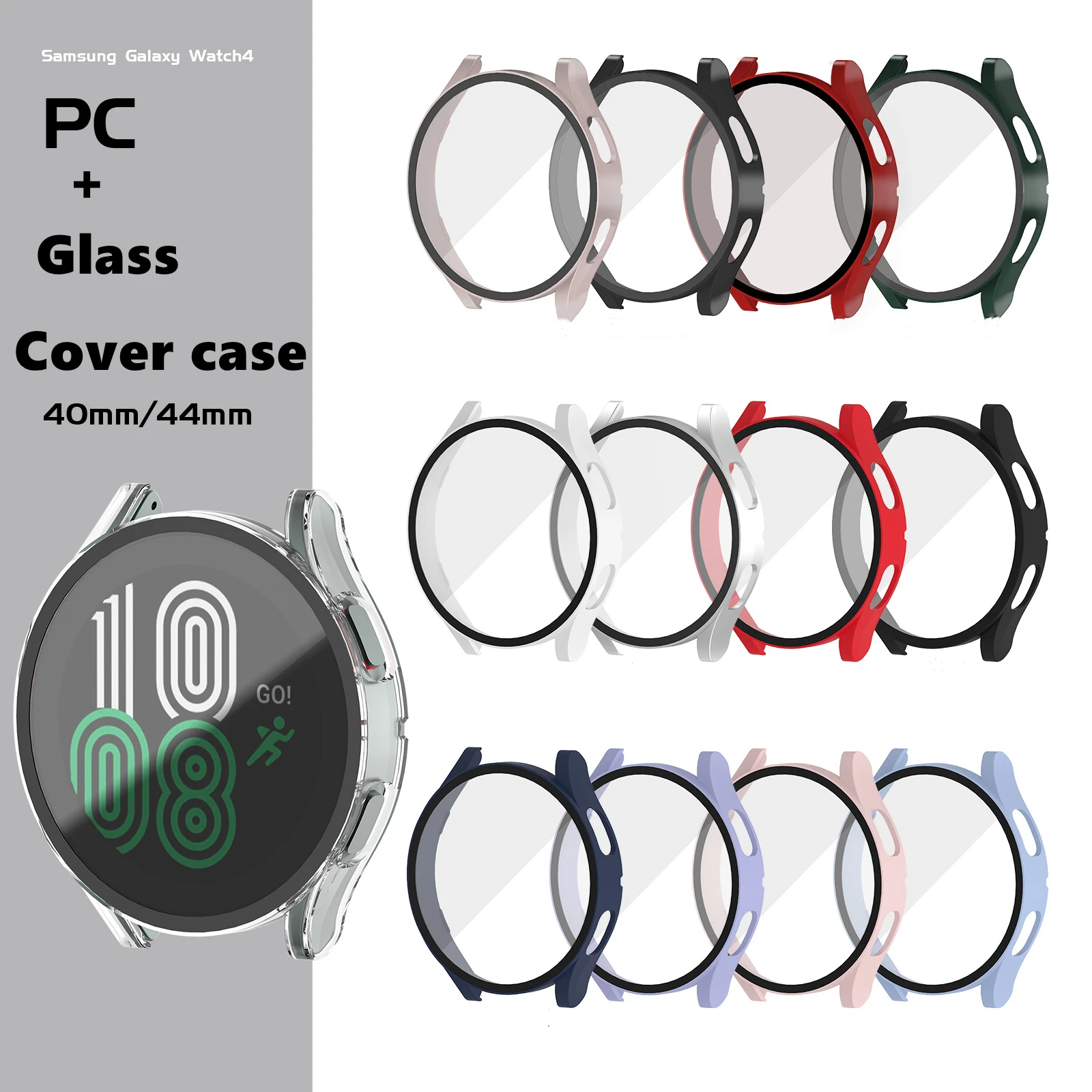 PC+Glass Cover Case for Samsung Galaxy Watch 4 40mm 44mm Screen Protector Bumper Frame Shell for Galaxy Watch 4 Accessories
PC+Glass Cover Case for Samsung Galaxy Watch 4 40mm 44mm Screen Protector Bumper Frame Shell for Galaxy Watch 4 Accessories