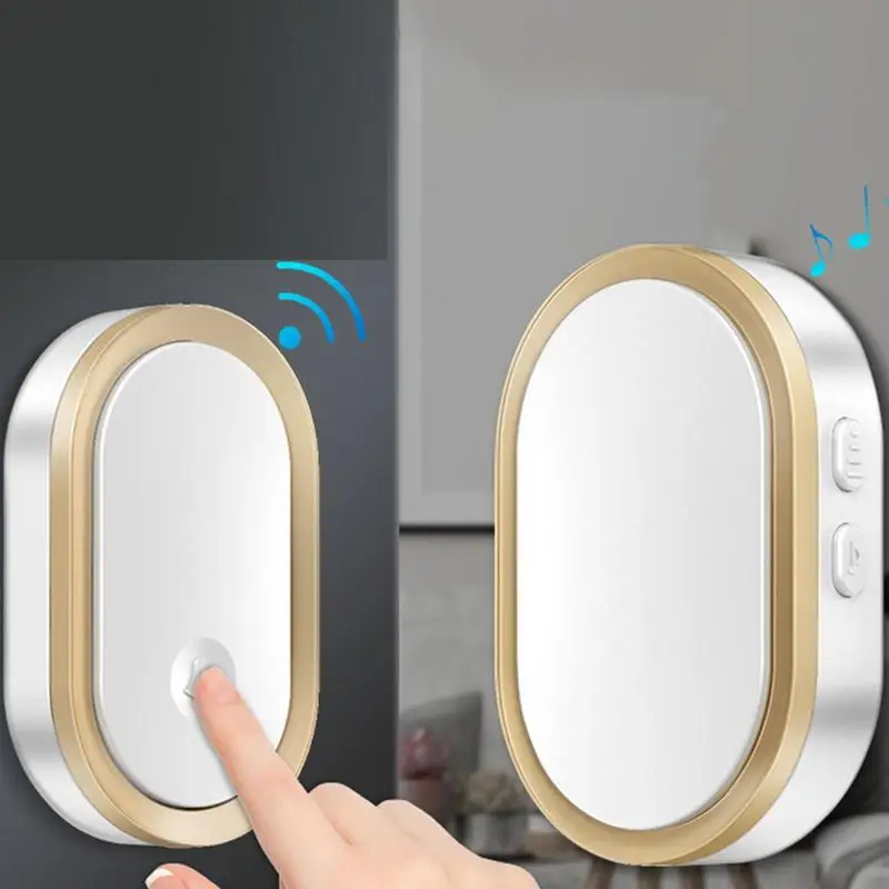 Wireless Doorbell Waterproof Mini Doorbell Remote Control Smart Door Bell With Indicator Light Mode Home Security Alarm Doorbell
Wireless Doorbell Waterproof Mini Doorbell Remote Control Smart Door Bell With Indicator Light Mode Home Security Alarm Doorbell