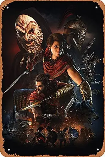 Assassin's Creed Odyssey Video Game Poster Vintage Look Metal Sign,Bar, Man CAVE Art Decoration
Assassin's Creed Odyssey Video Game Poster Vintage Look Metal Sign,Bar, Man CAVE Art Decoration
