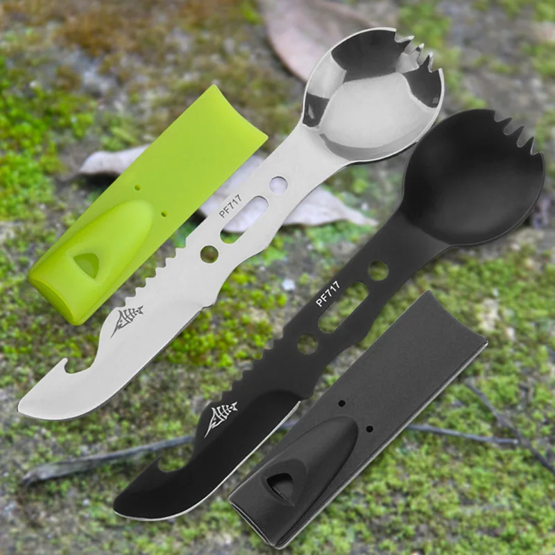 Multifunctional Camping Cookware Spoon Fork Bottle Opener Portable Tool Safety Survival Durable Stainless Steel Survival Kit New
Multifunctional Camping Cookware Spoon Fork Bottle Opener Portable Tool Safety Survival Durable Stainless Steel Survival Kit New