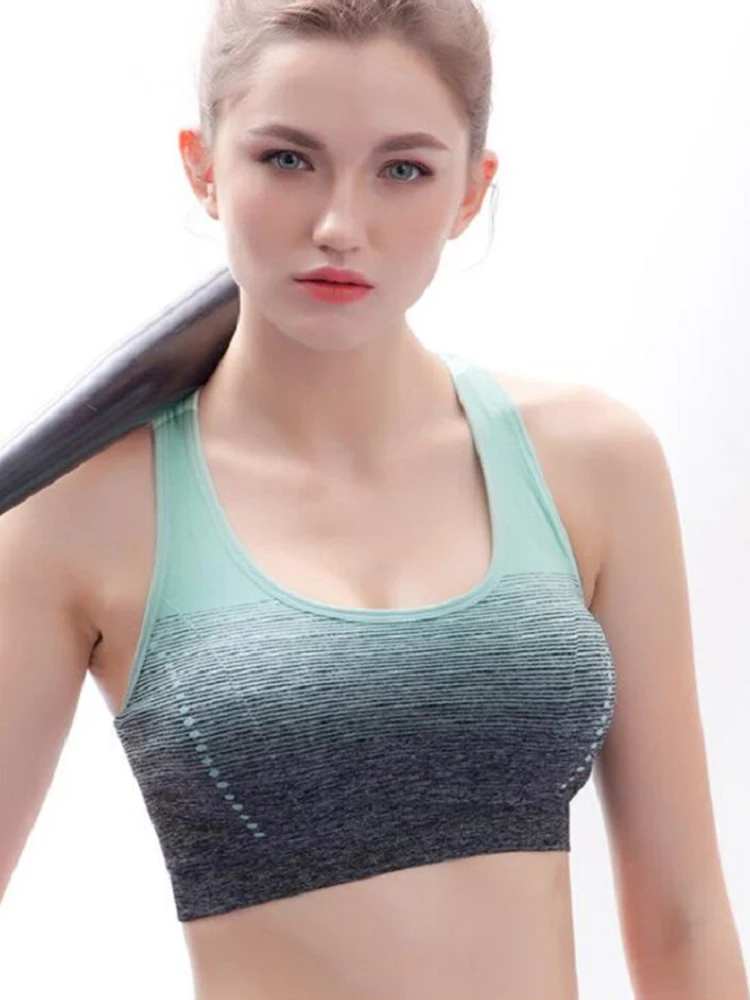 Спортивный эластичный дышащий бюстгальтер для йоги, топ для фитнеса, Женский мягкий спортивный бюстгальтер пуш-ап для бега, тренажерного за... 
Спортивный эластичный дышащий бюстгальтер для йоги, топ для фитнеса, Женский мягкий спортивный бюстгальтер пуш-ап для бега, тренажерного за...
